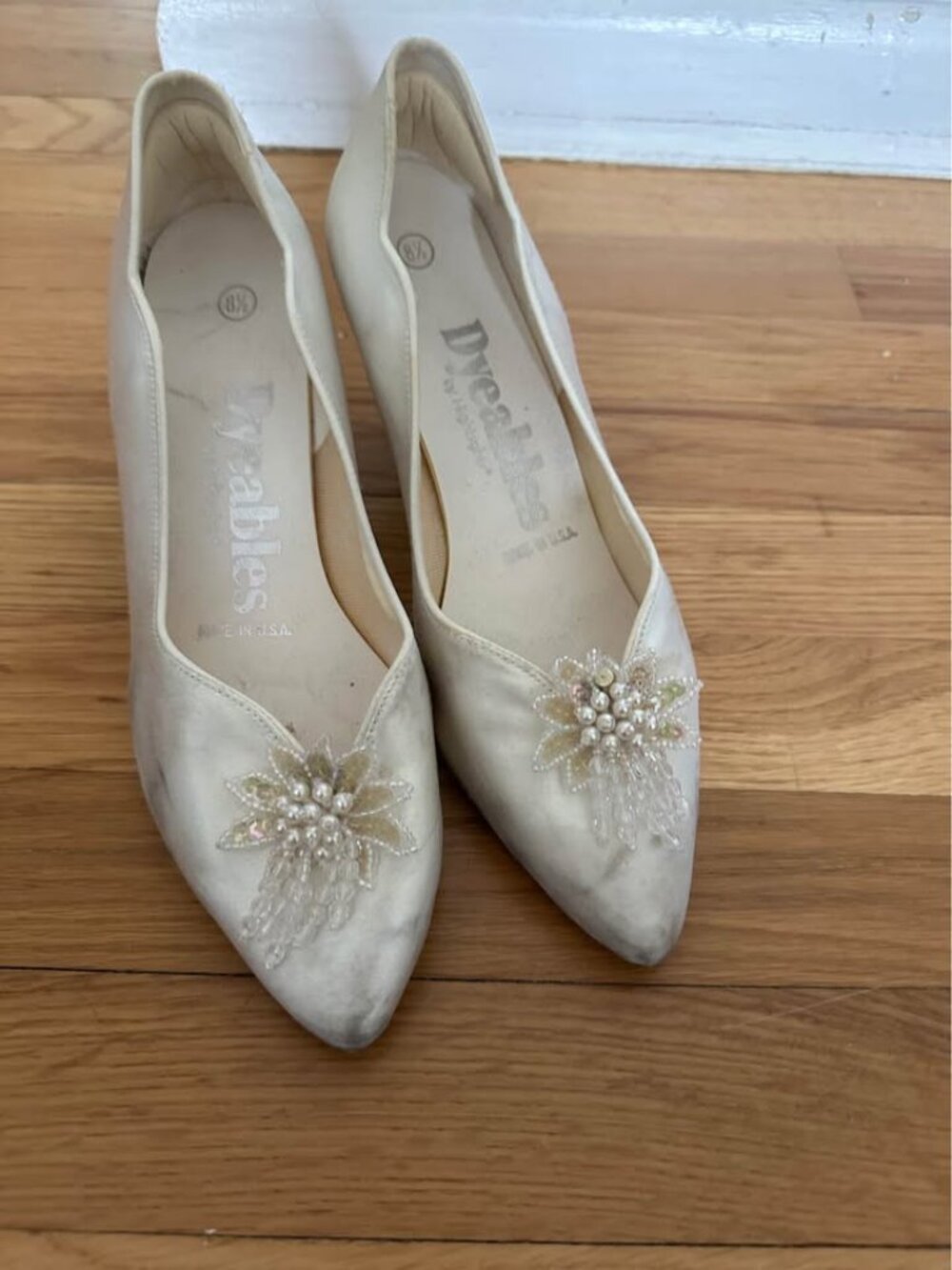 Vintage Satin Bridal Shoes